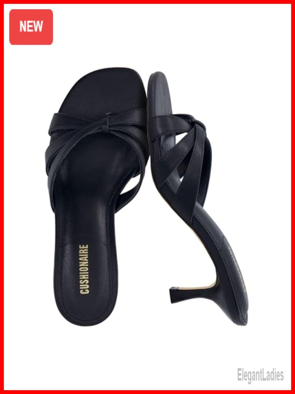 Strappy Kitten Heel Sandals Open Toe Ankle Strap Slip On Dressy Casual